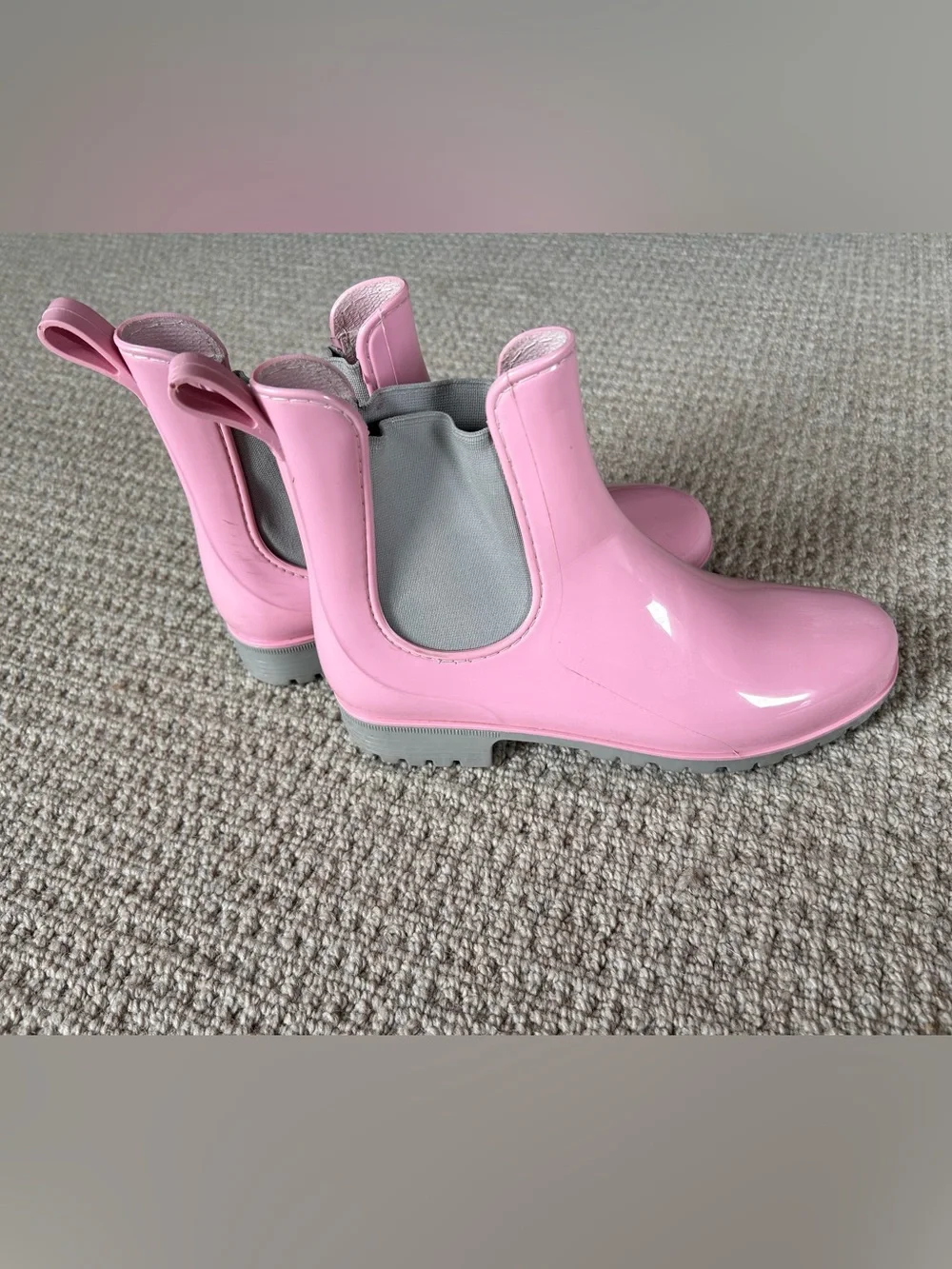 Women's Esmara bubble gum Pink Chelsea Rain Boots - Waterproof Ankle Booties